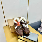 MIUXNB 530 SNEAKERS IN BROWN CALFSKIN SHEARLING