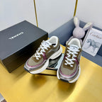 DAD SNEAKER IN COLORFUL CALFSKIN AND BREATHABLE MESH