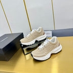 DAD SNEAKER IN TUSCAN BEIGE SUEDE AND BREATHABLE MESH