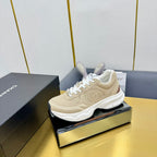 DAD SNEAKER IN TUSCAN BEIGE SUEDE AND BREATHABLE MESH