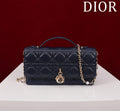 my cd mini 21 dark blue lambskin
