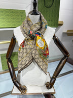 GUCCI 25S SCARF 140 IN CASHMERE 636341
