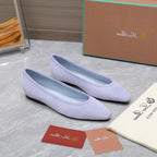 CLASSIC BALLET SHOES IN PASTEL PURPLE SUEDE