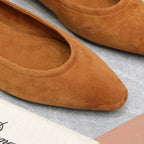 CLASSIC BALLET SHOES IN BRONZE BROWN SUEDUE
