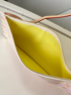 neverfull mm 31 peach damier coasted canvas