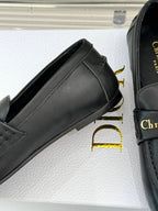 DIOR LOAFER 25S IN BLACK LAMBSKIN