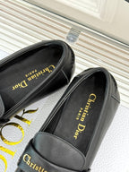 DIOR LOAFER 25S IN BLACK LAMBSKIN