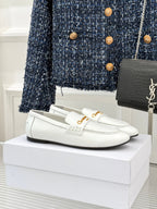 DIOR LOAFER 25S IN WHITE LAMBSKIN