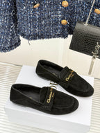 DIOR LOAFER 25S IN BLACK SUEDE
