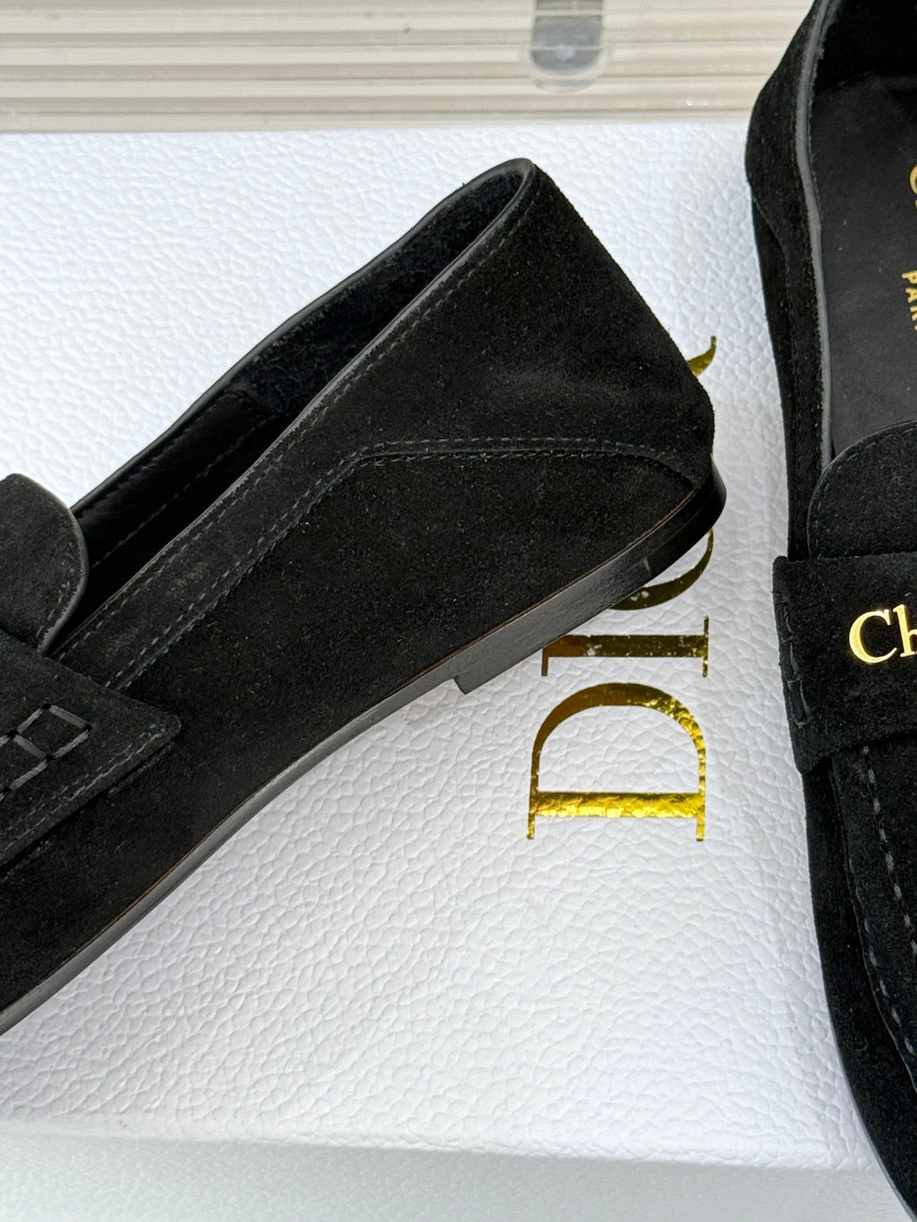 DIOR LOAFER 25S IN BLACK SUEDE
