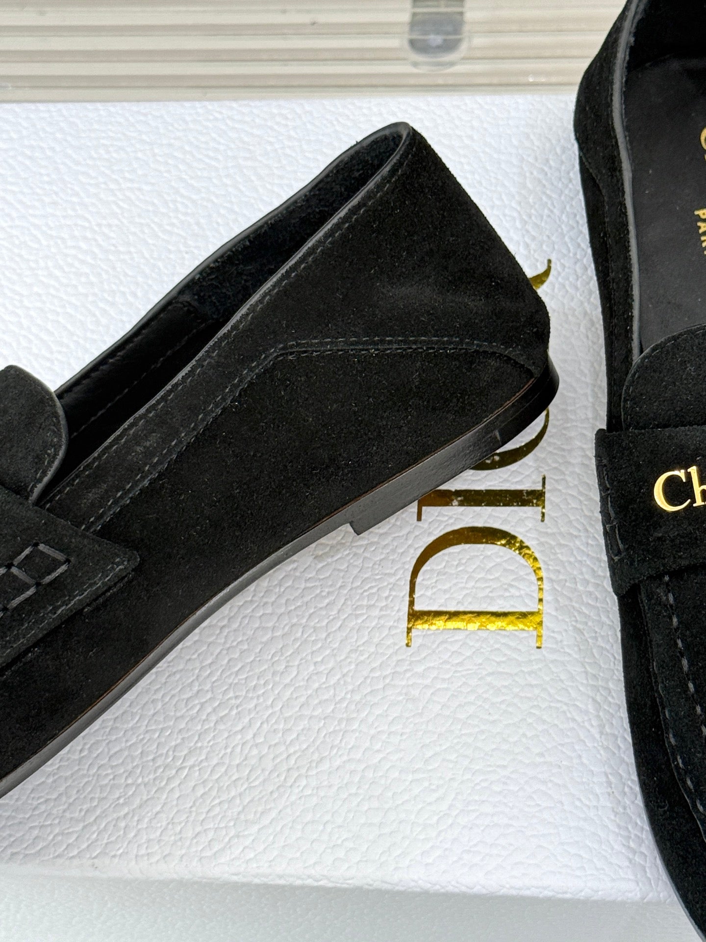 DIOR LOAFER 25S IN BLACK SUEDE