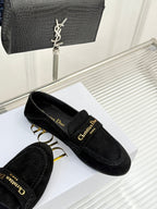 DIOR LOAFER 25S IN BLACK SUEDE