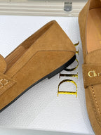 DIOR LOAFER 25S IN LIGHT BROWN SUEDE