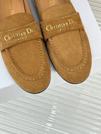 DIOR LOAFER 25S IN LIGHT BROWN SUEDE