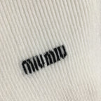 MIUMIU FITTED RIBBED KNIT TOP STYLE 285