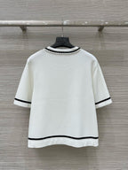 CC Short sleeve cardigan White