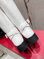 VALENTINO 25S KNEE-HIGH BOOTS IN WHITE CALFSKIN STYLE 9
