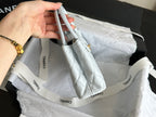 CHANEL  KELLY 25S 19 CM IN PASTEL MINT GREEN LAMBSKIN WITH GOLD HARDWARE