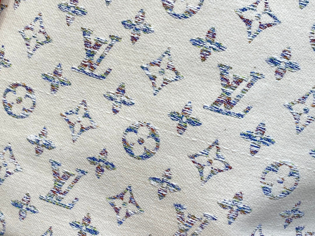 neverfull mm 31 multicolor beige monogram jacquard fabric