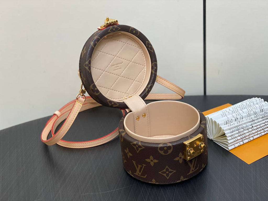 lv scott bag 13cm brown monogram canvas