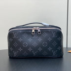 TOILETRY BAG 24 IN BLACK MONOGRAM ECLIPSE CANVAS