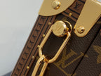 MINI SQUARE TRUNK 17 LEOPARD PRINT IN BROWN MONOGRAM CANVAS