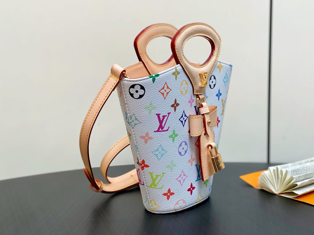 LV Rivage BB 18cm White Multicolore Monogram Canvas 329875