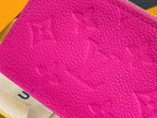 LV x TM ROMY Wallet Pink Gold Leather 329909
