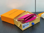LV x TM Portfolio Lisa Wallet Pink Gold Leather 329901