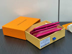 LV x TM Portfolio Claire Pink Gold Leather 329898