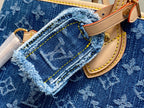 LV Neverfull MM 31cm Blue Denim