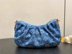 LV Pochette Valley 21cm Blue Denim