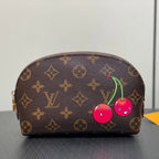 LV x TM Cosmetic Pouch PM Monogram Coasted Canvas