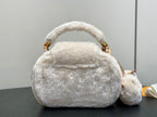 LV Cozygram Ski Capusnow Bag Cream Fleece
