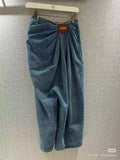 LOEWE RUCHED-WAIST JEANS 232368