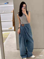 LOEWE RUCHED-WAIST JEANS 232368