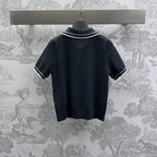 Miu 25 Polo Shirt Black Wool 233471