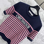 Dior 25 T-Shirt Night Blue mix Pink Linen 232264