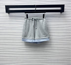 GUCCI SWEATSHIRT AND SHORTS SET IN GREY