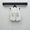 CHANEL SLEEVELESS BUTTONED BLAZER 274758