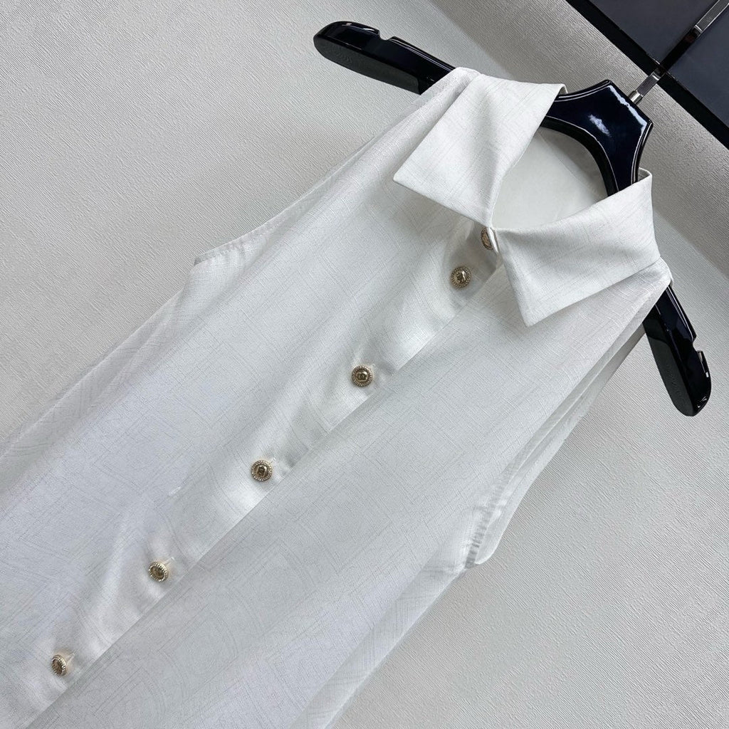 CHANEL 25S COLD-SHOULDER SHIRT 508