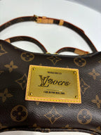 LV SS25 Bone Wearable Wallet 24cm Monogram coated canvas