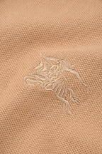 Burberry 25 Polo T- Shirt Caramel Cotton 232684