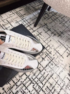 CLASSIC SNEAKERS IN SILVER SHEEPSKIN