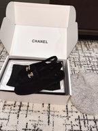 SLINGBACK LOAFER IN BLACK SUEDE AND SHEARLING