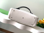 CC 2025 Cambon Bag White Black Lambskin 308109
