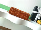 Chanel 2025 Kelly Bag 19cm Vibrant Orange Sequin Leather 319628