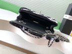 CC 2025 Flap Bag Black White Sequin 298200