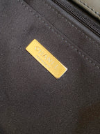 CC 2025 Bag Black Tweed Fabric Leather
