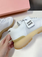 BASIC SNEAKERS IN WHITE MESH